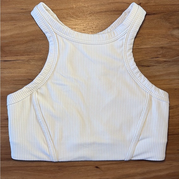 lululemon athletica White Ribbed Tank Top - Picture 1 of 2
